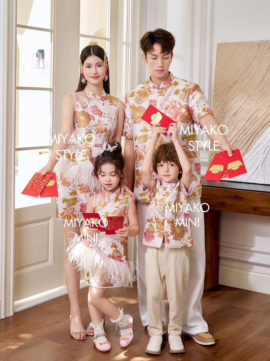 【名门望族】Noble Premium Girl Dress in Floral 百花齐放小女孩连身裙