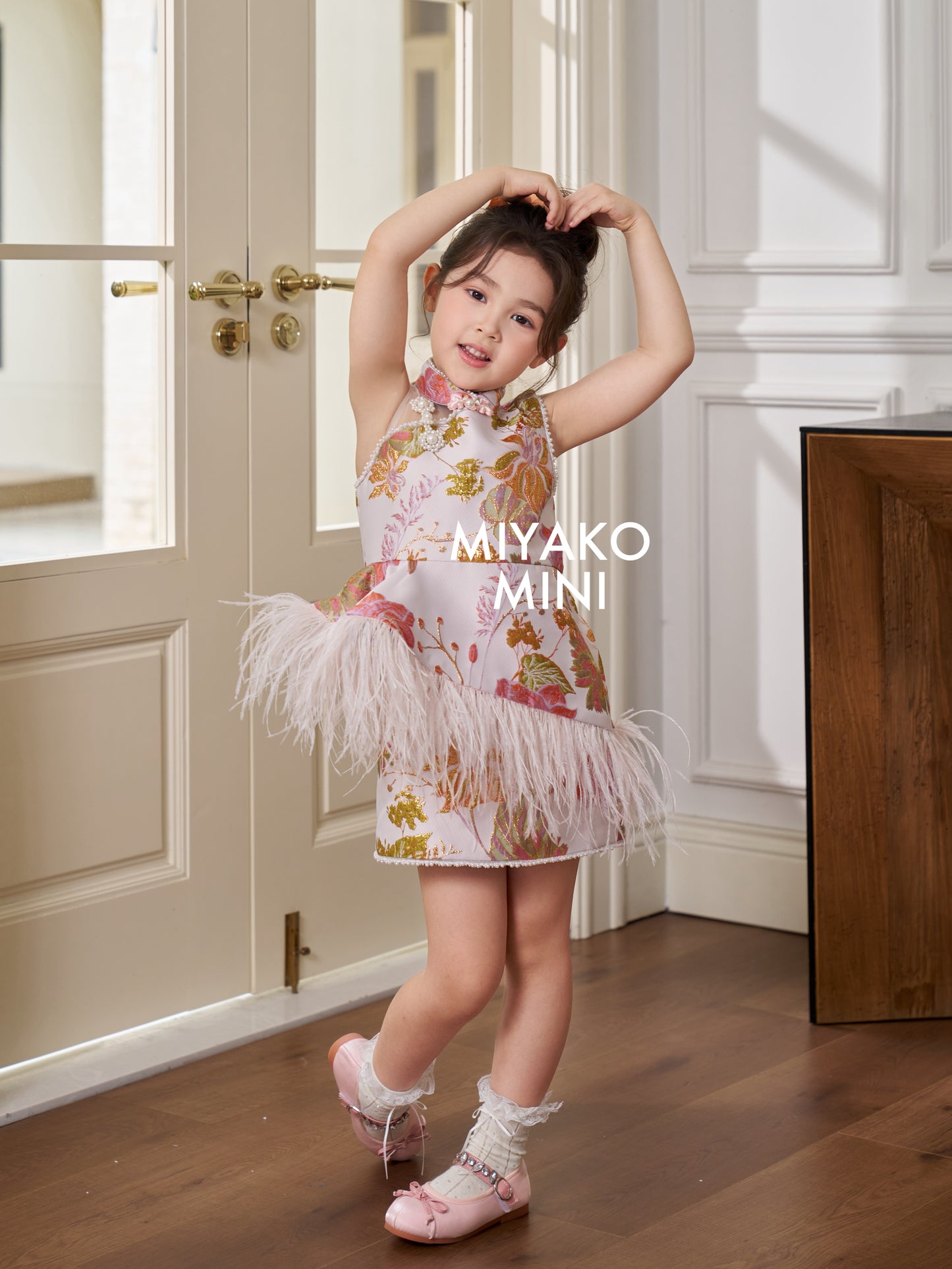 【名门望族】Noble Premium Girl Dress in Floral 百花齐放小女孩连身裙