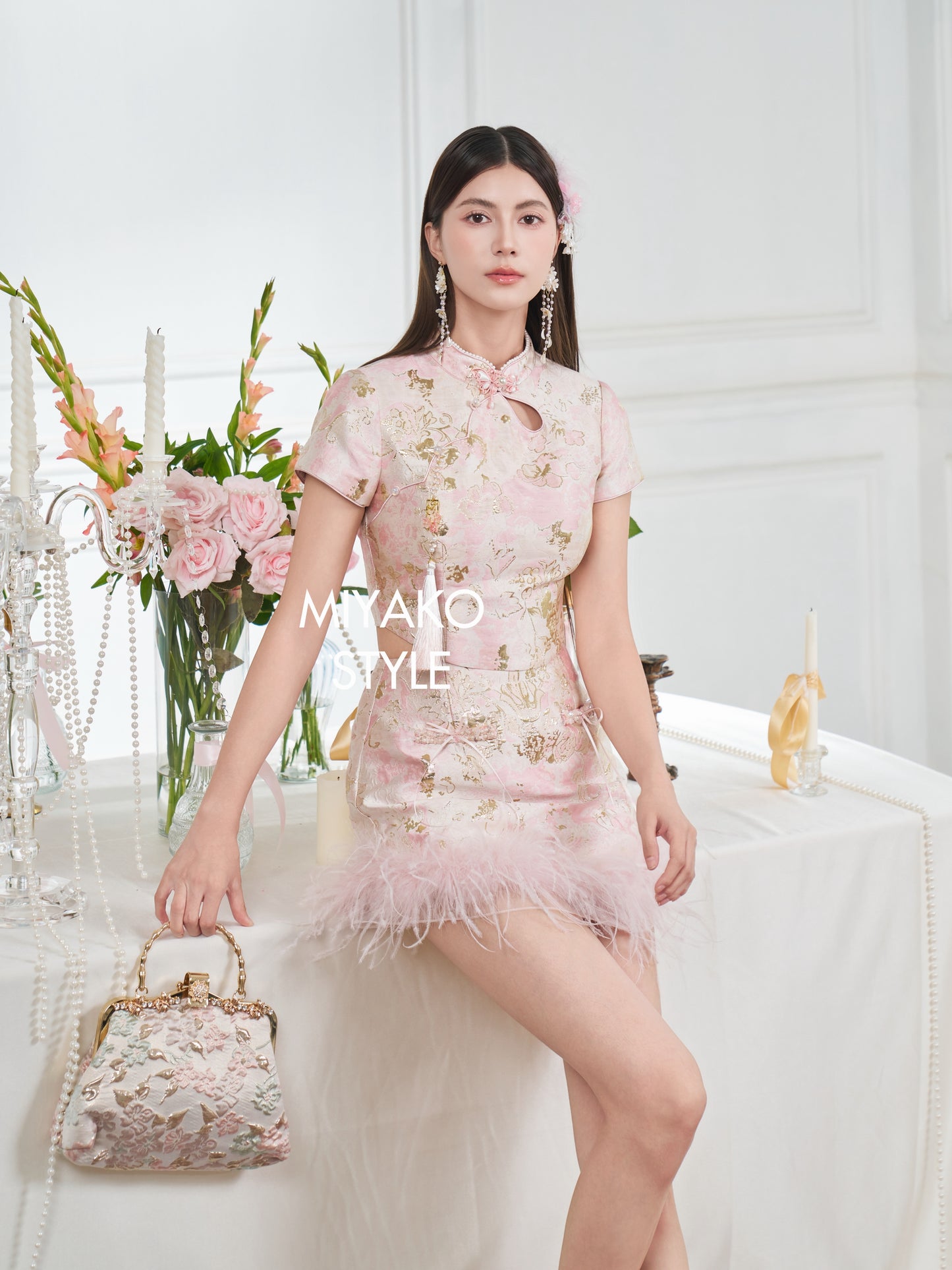 【国色天香】Charming Premium Fur Mini Skirt 女装短裙