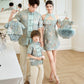 【万事如亿】Billionaire Premium Men Suit Cheongsam in Sea Blue 绿蓝色男唐装