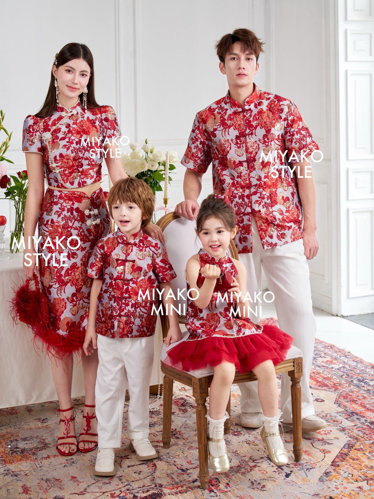 【春风得亿】Millions Premium Boy Suit in Red 红色小男孩唐装