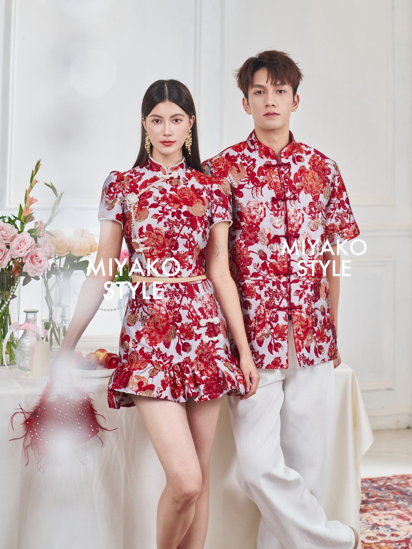 【春风得亿】Millions Premium Ruffle Mini Skirt in Red 红色女装短裙