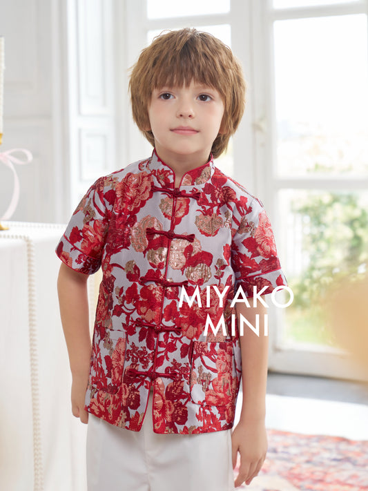 【春风得亿】Millions Premium Boy Suit in Red 红色小男孩唐装