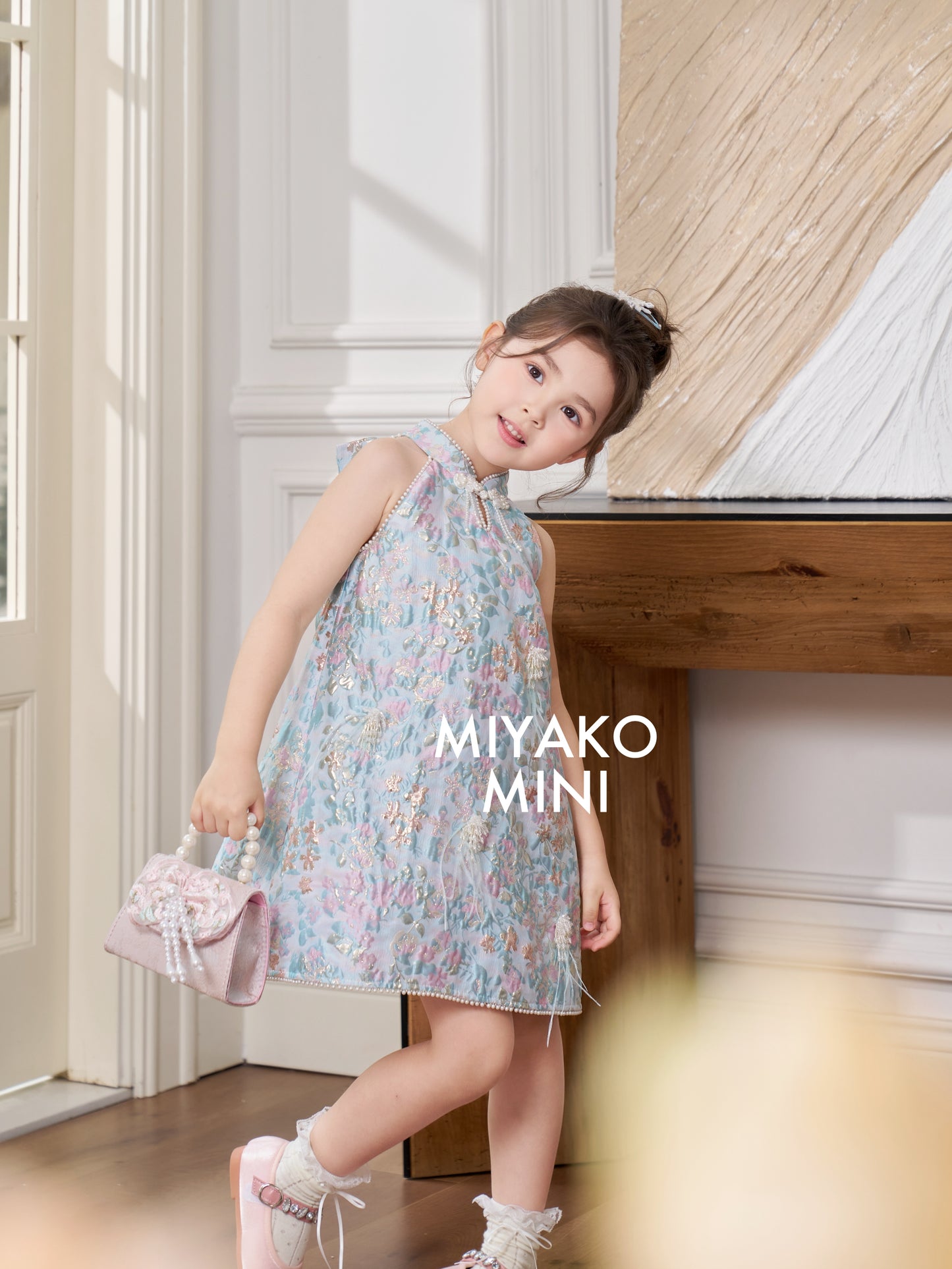 【情有独钟】Love Premium Girl Dress in Tiffany Blue 蒂芙尼小女孩连身裙