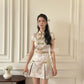 【女团】Roseanne Cheongsam skirt in Silver 银香槟色半身裙 (Skirt Only)
