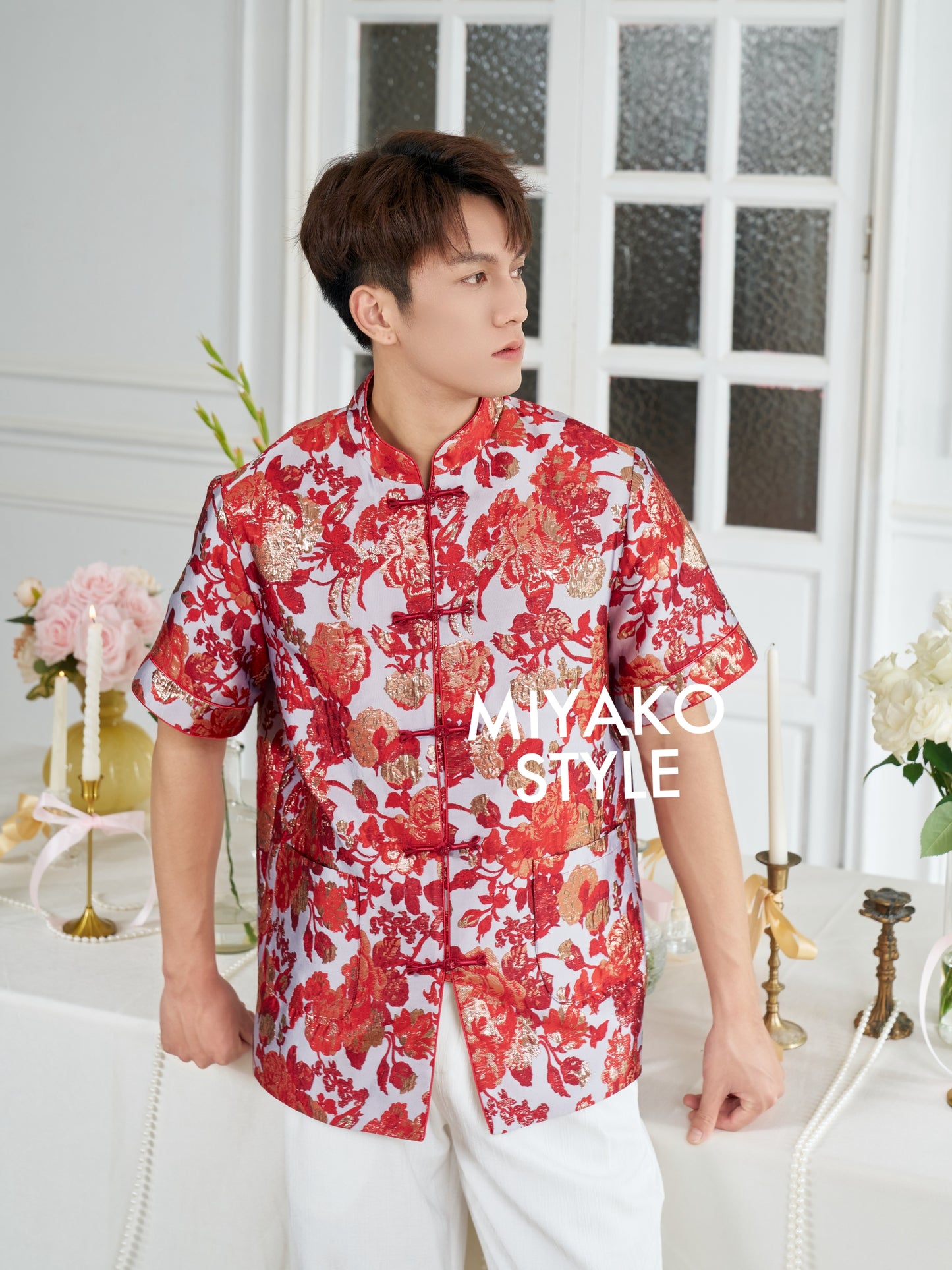 【春风得亿】Millions Premium Men Suit in Red 红色男唐装