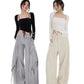 Ann asymmetrical Top + Cardigan Black