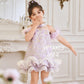 【紫属于你】Only You Detachable Fur Sleeve Girl Dress in Purple 小女孩连身裙