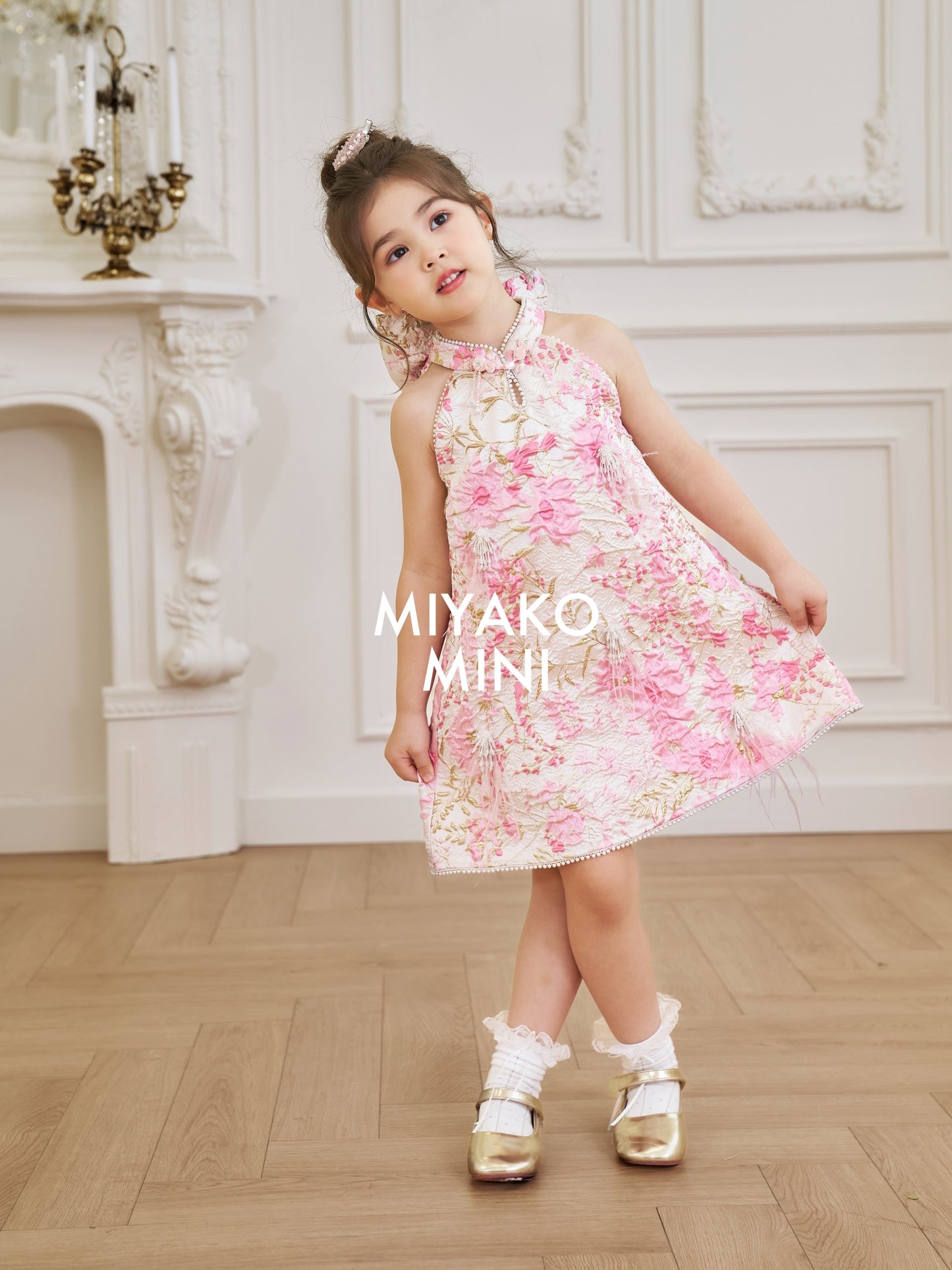 【公主殿下】Princess Halter Fur Girl Dress 小女孩连身裙