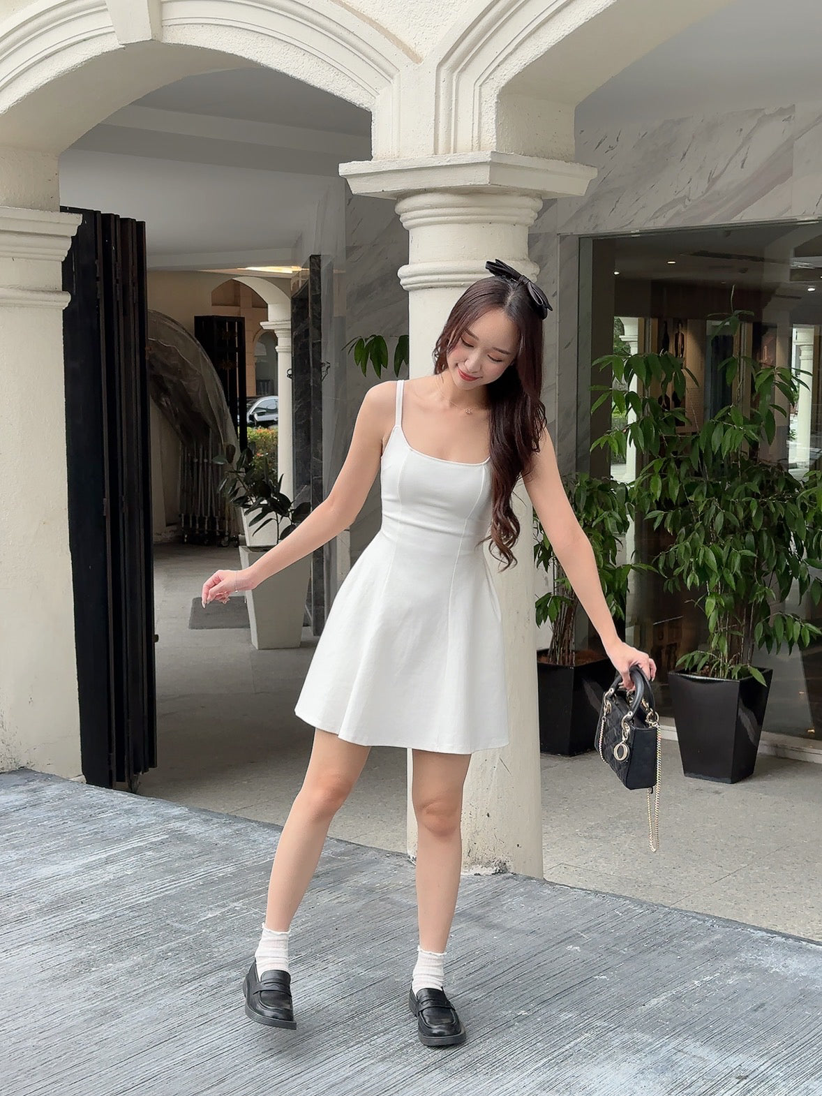 Gabrielle Mini Dress in White