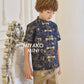 【星辰闪耀】Starlight Premium Boy Suit Cheongsam in Golden Navy 小男孩唐装