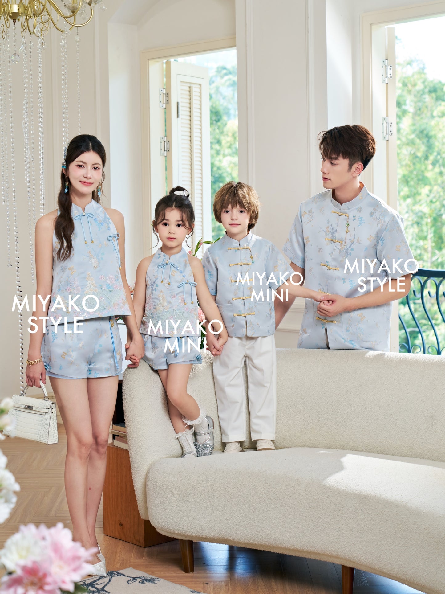 【花花世界】Fabulous Premium Men Suit in Blue 蓝色男唐装