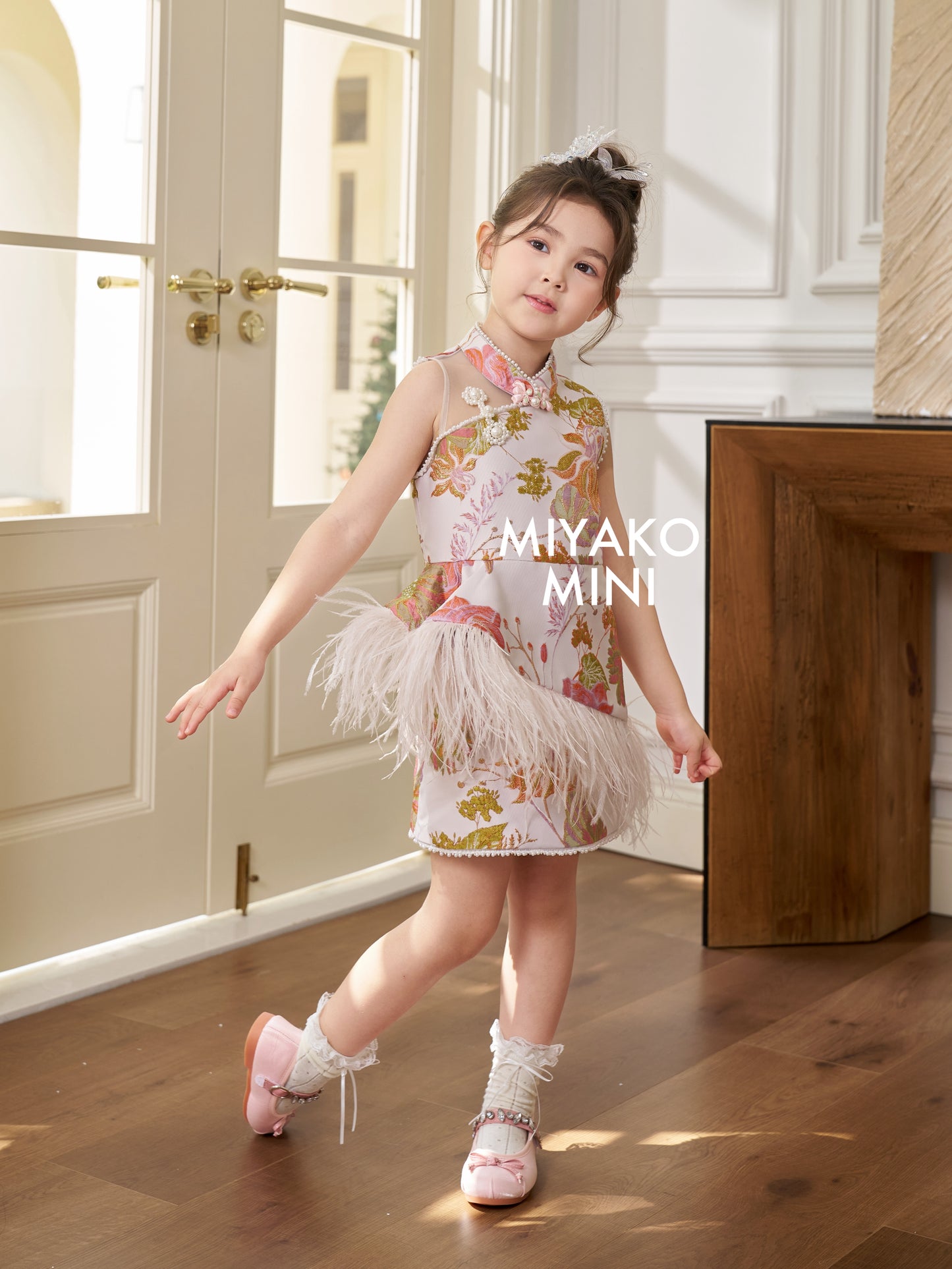 【名门望族】Noble Premium Girl Dress in Floral 百花齐放小女孩连身裙