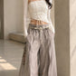 Ann asymmetrical Top + Cardigan White
