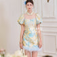 【花好月圆】Flora Luna Padded & Detachable Fur Sleeve Cheongsam Dress 女装连身裙