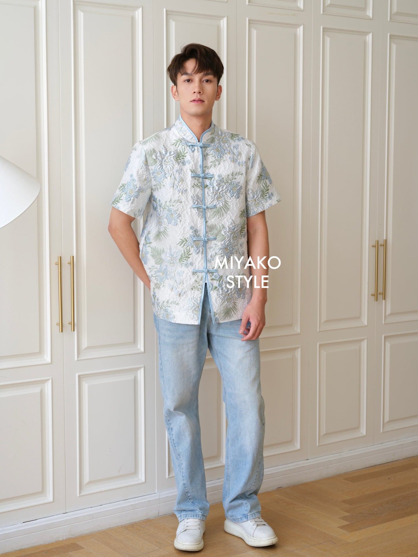 【锦上添花】Blooming Flowers Cheongsam Men Suit 男唐装