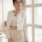 Coco Tweed Jacket in White