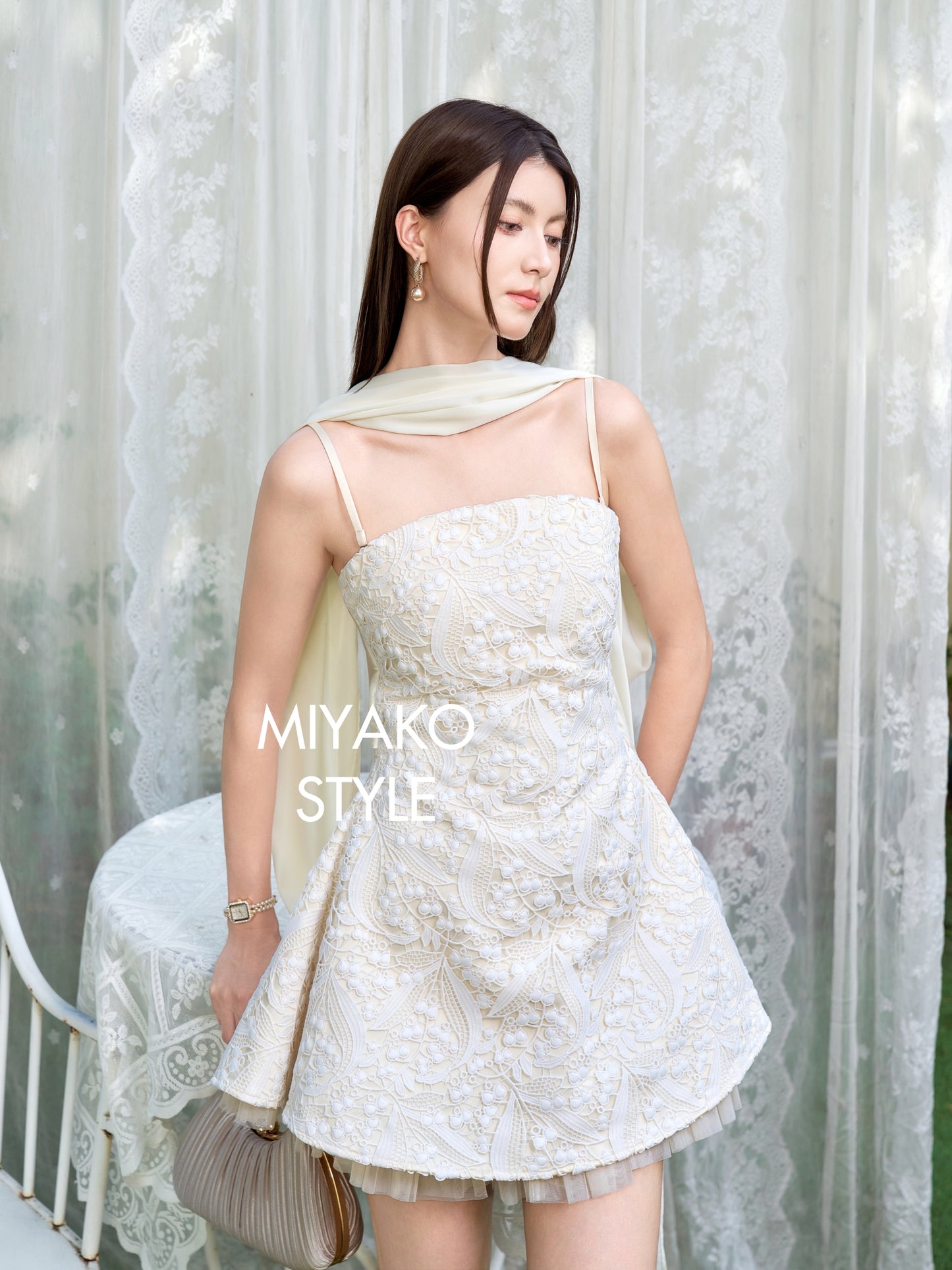 【白月光】Moonlit Luxe Elegance 3in1 Padded Dress