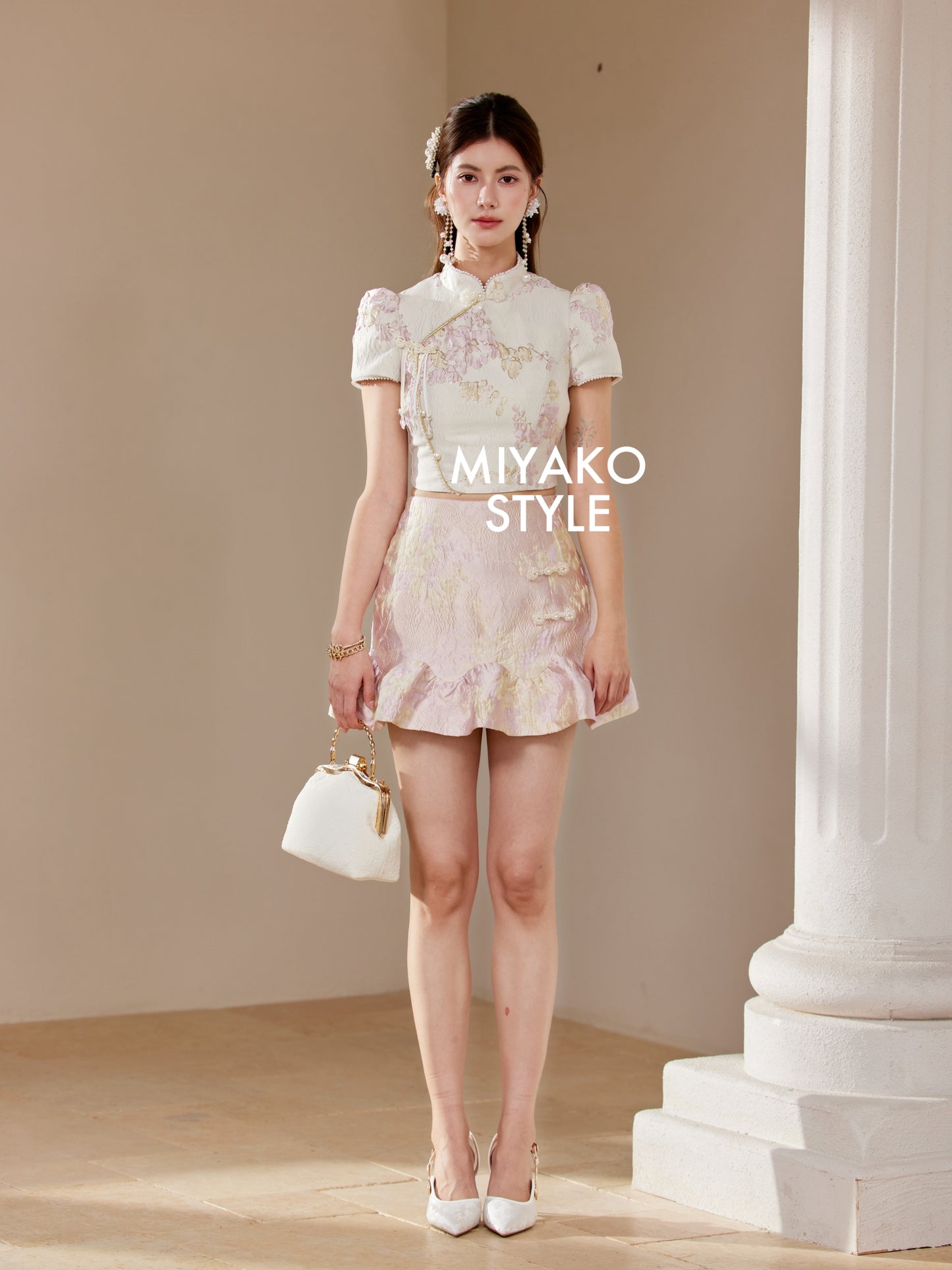 【花花蝴蝶】Fairies Premium Short Sleeve Crop Top 女装短袖上衣