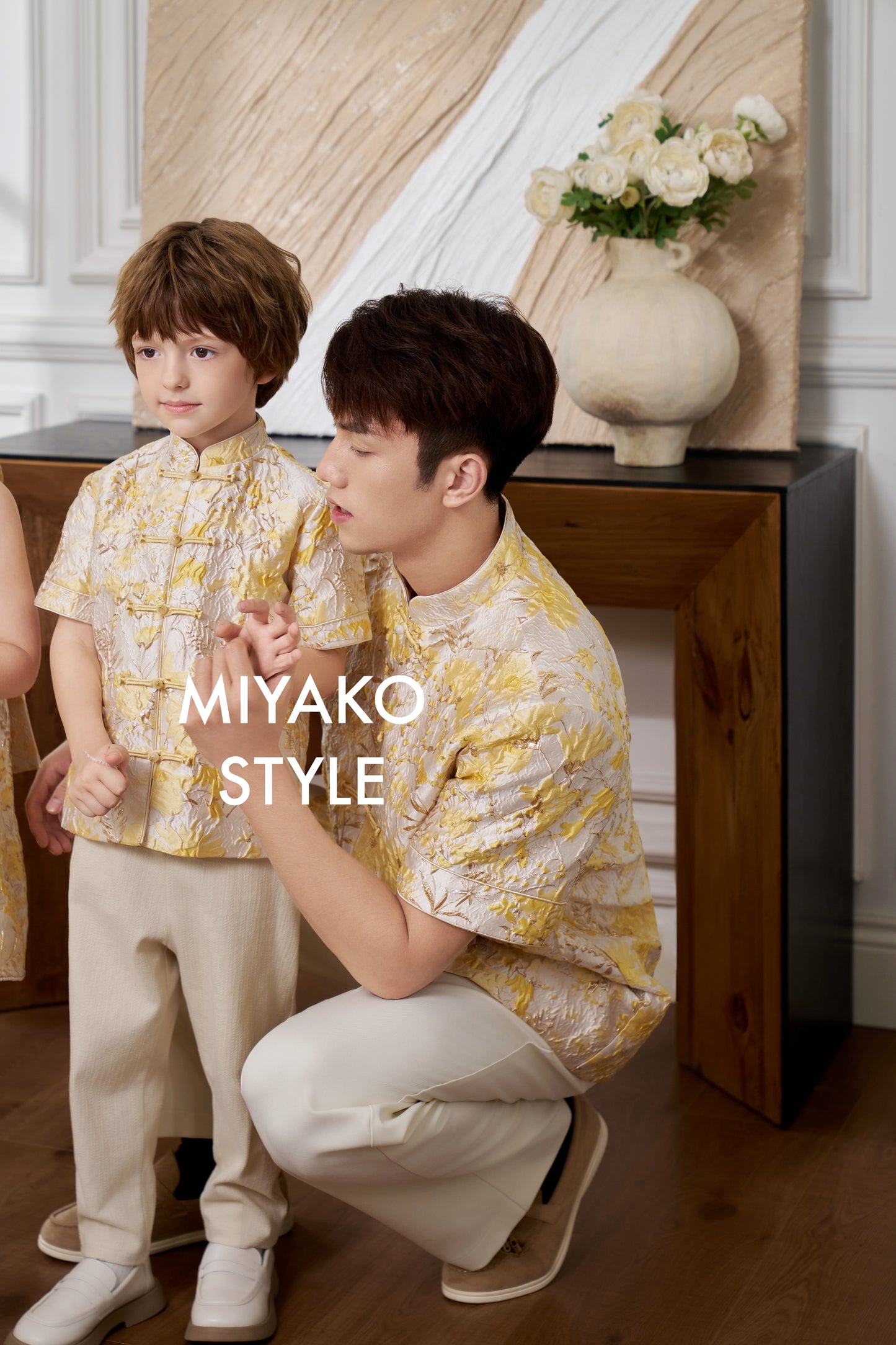 【情有独钟】Love Premium Boy Suit in Light Yellow 浅黄色小男孩唐装