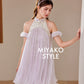 【倾国倾城】Goddess Premium Rhinestone Halter Dress in Purple 紫色女装挂脖连身裙