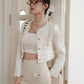 Coco Tweed Jacket in White