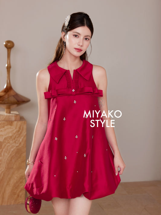 【喜气洋洋】Lucky Premium Detachable Sleeve Bubble Dress 女装连身裙