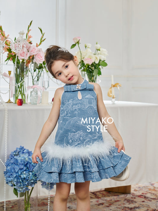 【星光牛仔】Blink Denim Premium Girl dress 小女孩连身裙