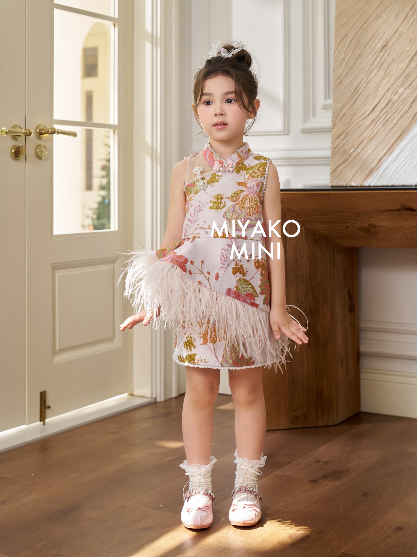 【名门望族】Noble Premium Girl Dress in Floral 百花齐放小女孩连身裙