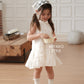 【花晨夕月】Hua Little Girl Halter Dress in Beige 杏色 女儿款