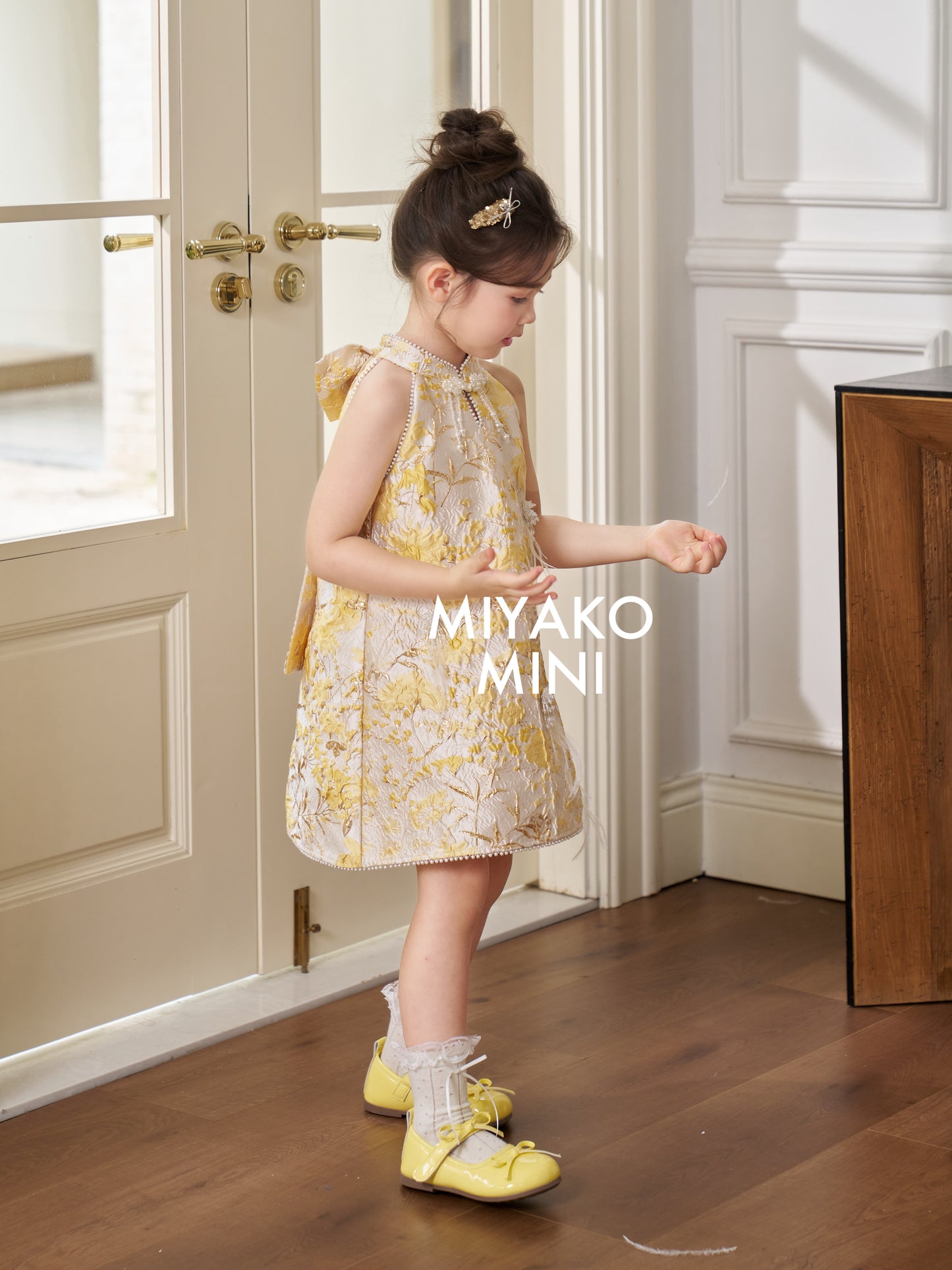 【情有独钟】Love Premium Girl Dress in Light Yellow 浅黄色小女孩连身裙