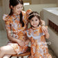 【家族荣耀】Glory Cheongsam Girl Dress in Orange 橘色小女孩连身裙