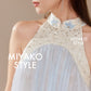 【倾国倾城】Goddess Premium Rhinestone Halter Dress in Blue 蓝色女装挂脖连身裙
