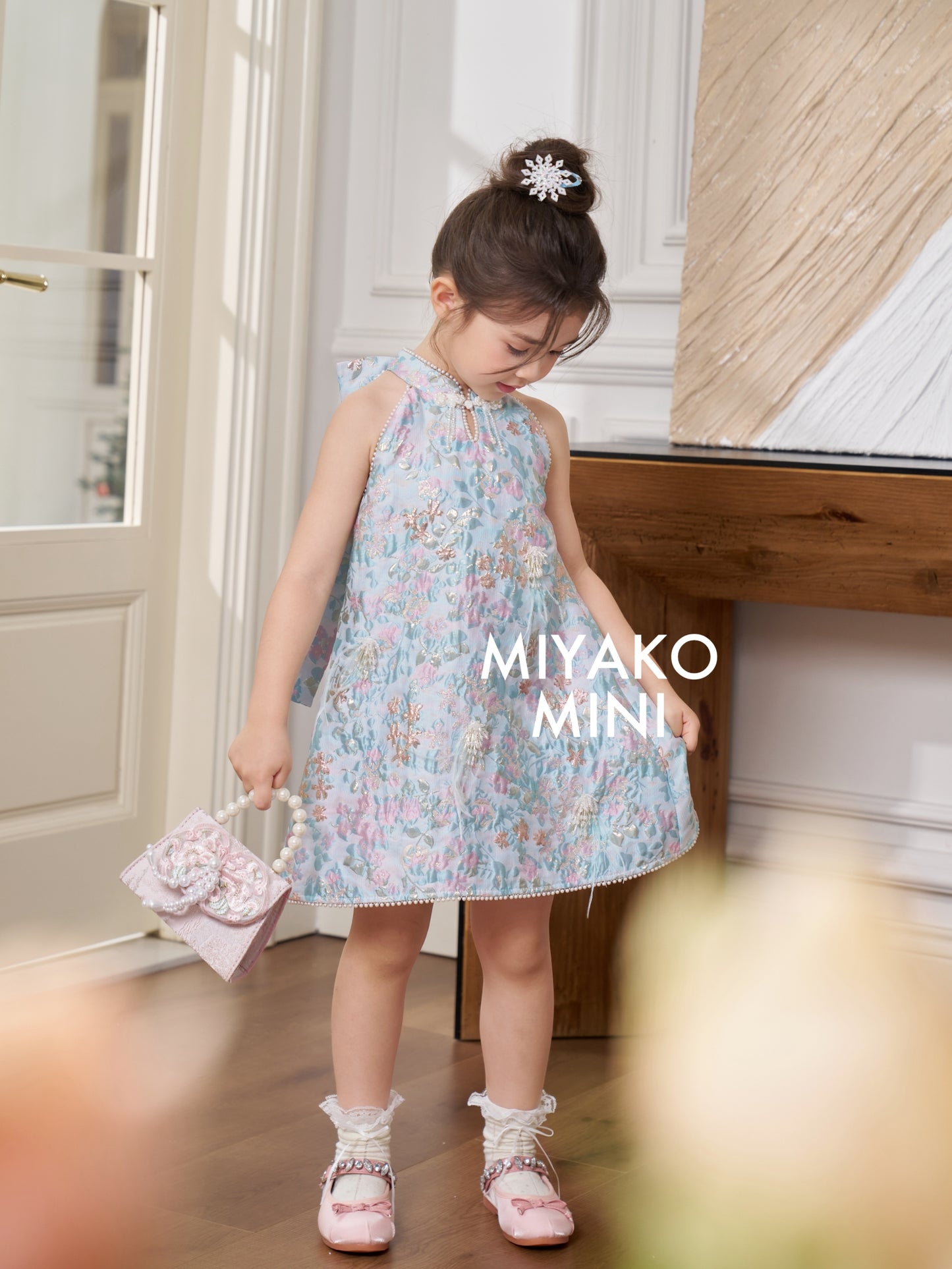 【情有独钟】Love Premium Girl Dress in Tiffany Blue 蒂芙尼小女孩连身裙