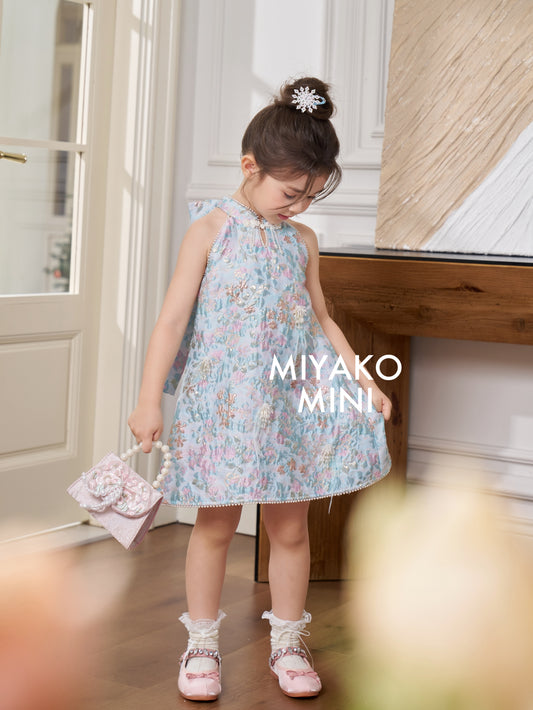 【情有独钟】Love Premium Girl Dress in Tiffany Blue 蒂芙尼小女孩连身裙