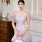 【紫属于你】Only you Padded & Detachable Fur Sleeve Cheongsam Dress 女装连身裙