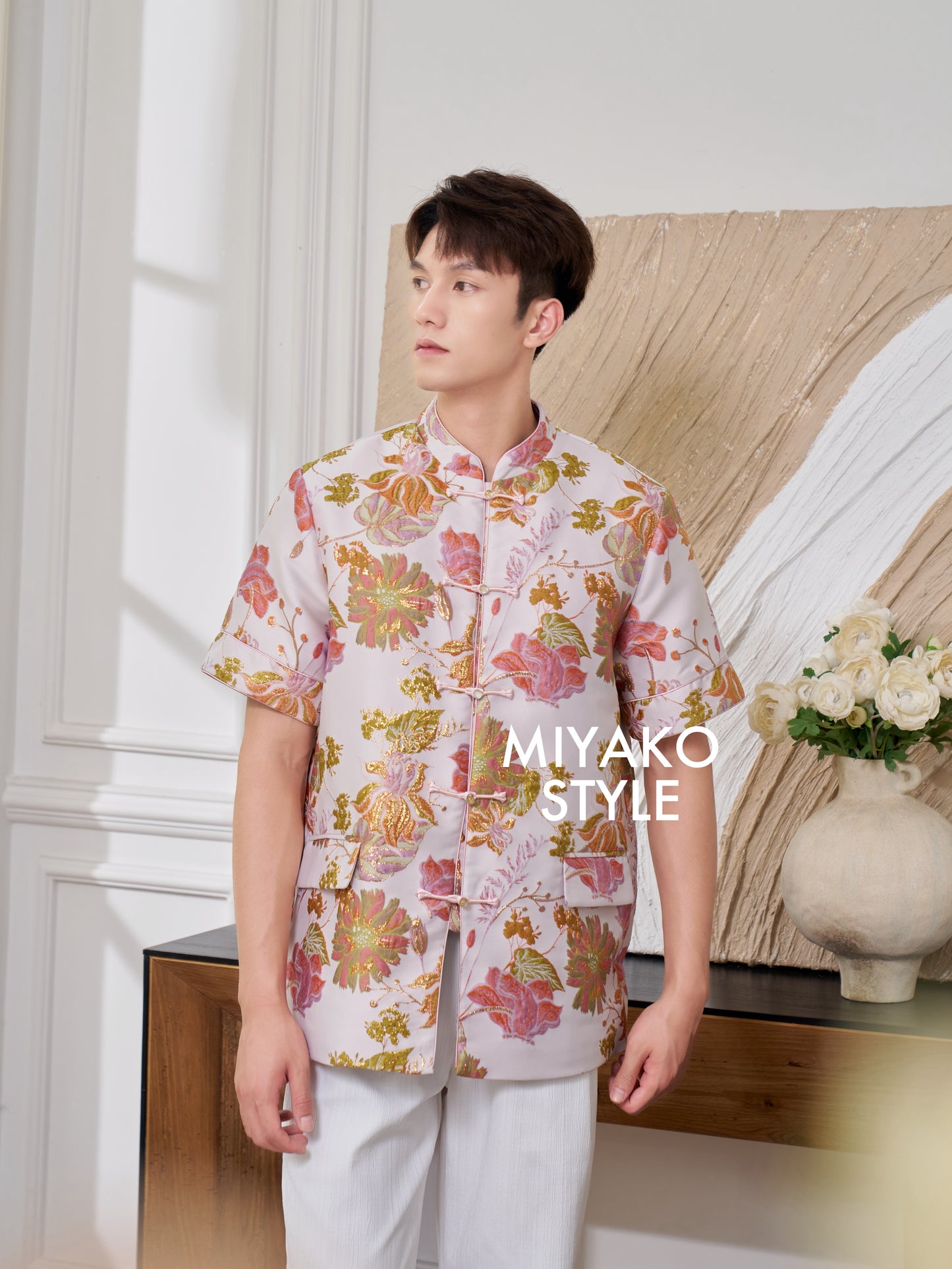 【名门望族】Noble Premium Men Suit Cheongsam in Floral 百花齐放男唐装
