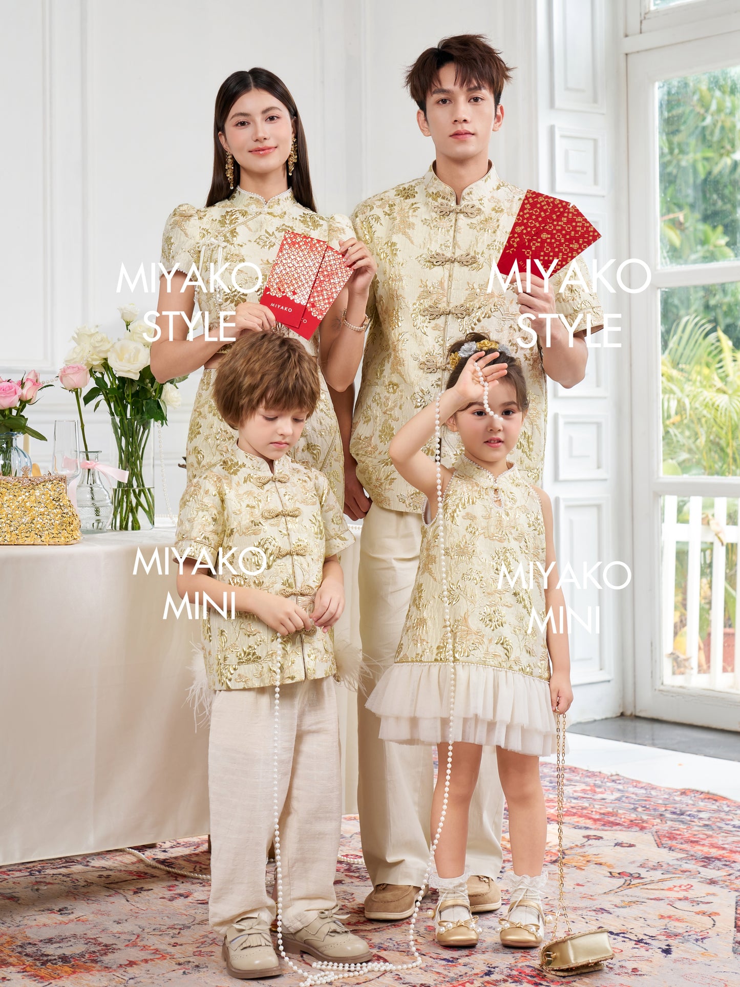 【春风得亿】Millions Premium Girl Dress in Gold 金色小女孩连身裙