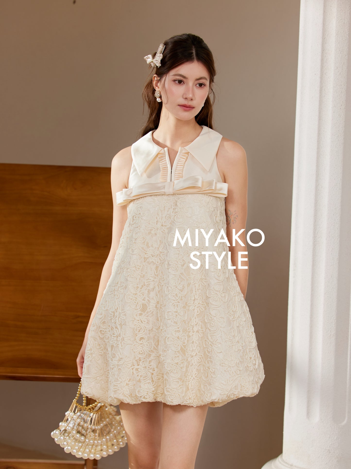 【情意绵绵】Romantic Premium Detachable Sleeve Bubble Dress 女装连身裙