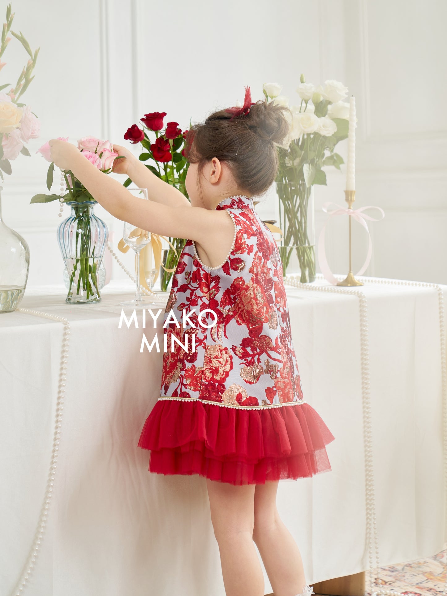 【春风得亿】Millions Premium Girl Dress in Red 红色小女孩连身裙