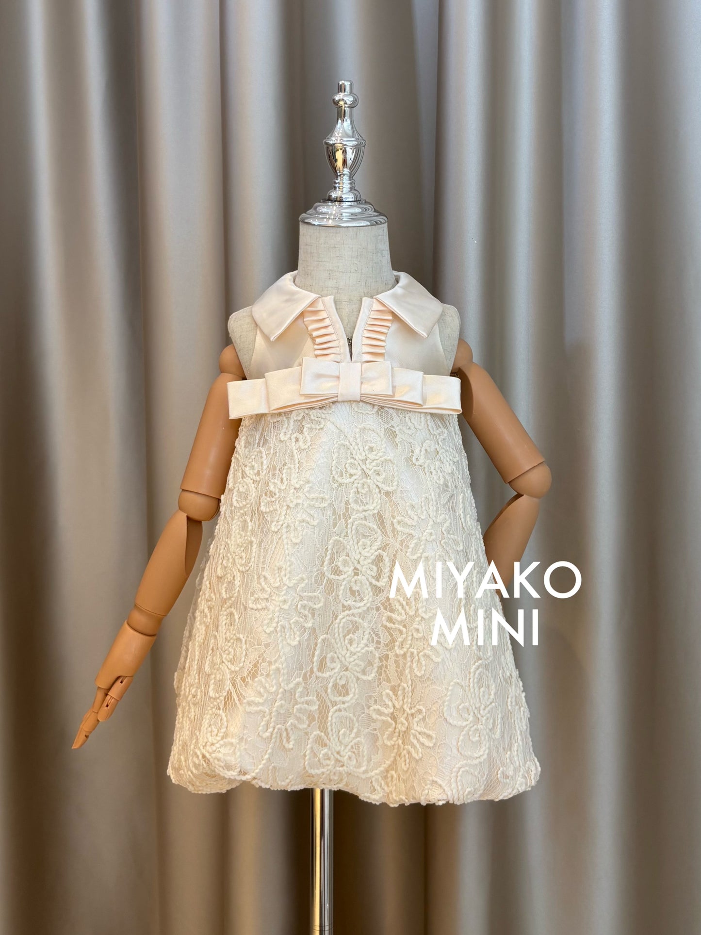 【情意绵绵】Romantic Premium Detachable Sleeve Bubble Girl Dress 小女孩连身裙