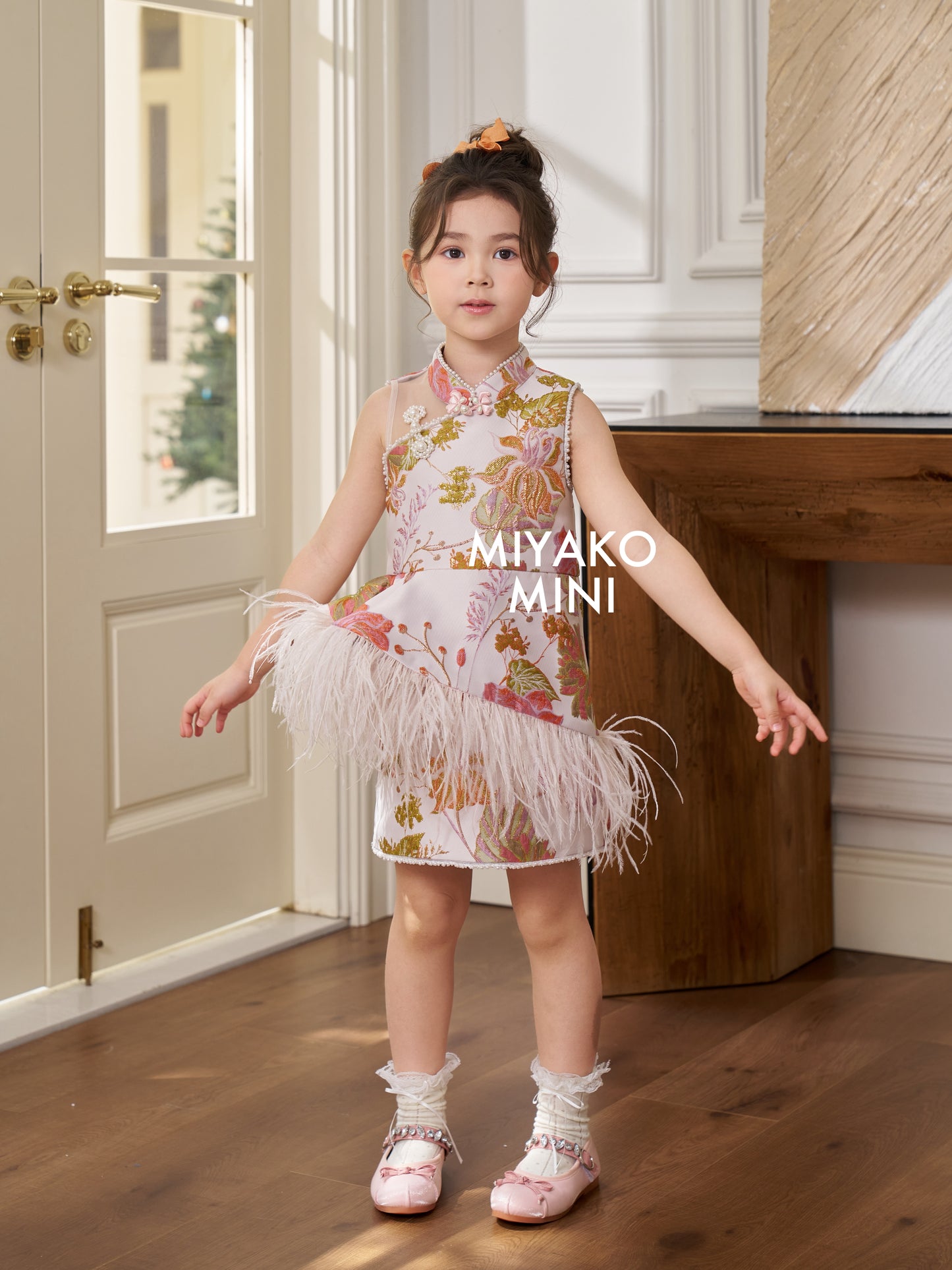 【名门望族】Noble Premium Girl Dress in Floral 百花齐放小女孩连身裙