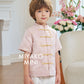 【花花世界】Fabulous Premium Boy Suit in Pink 粉色小男孩唐装
