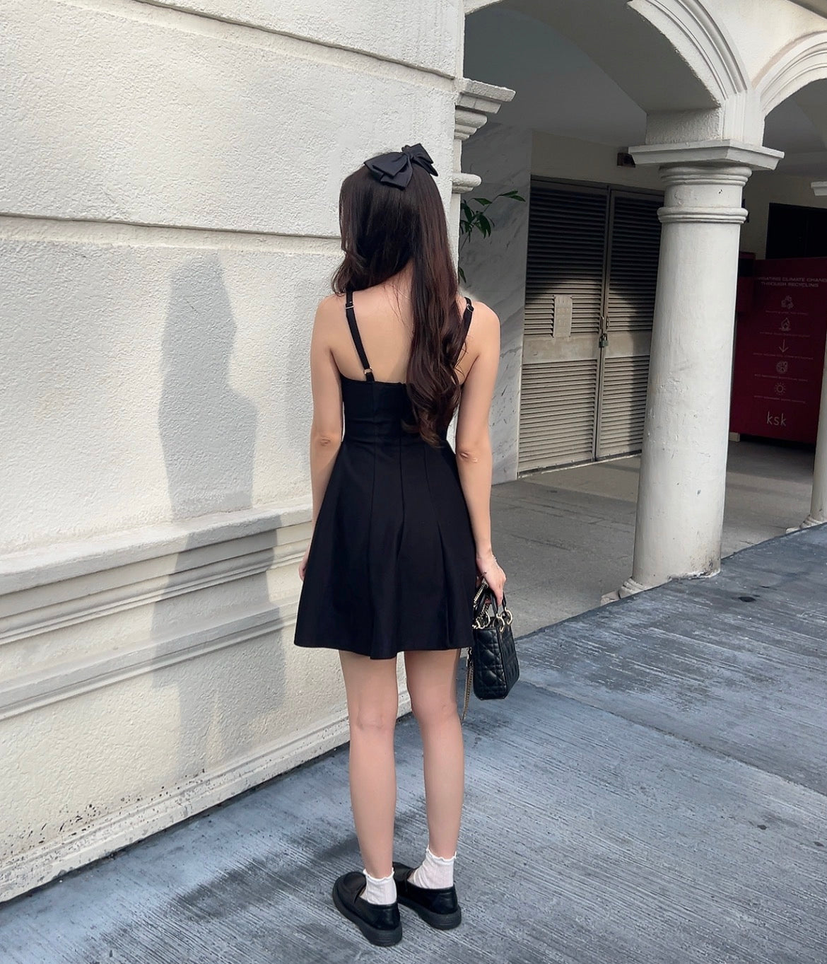 Gabrielle Mini Dress in Black