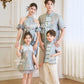 【万事如亿】Billionaire Premium Boy Suit Cheongsam in Sea Blue 绿蓝色小男孩唐装
