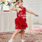 【名门望族】Noble Premium Girl Dress in Red 红色小女孩连身裙