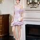 【紫属于你】Only you Padded & Detachable Fur Sleeve Cheongsam Dress 女装连身裙