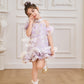 【紫属于你】Only You Detachable Fur Sleeve Girl Dress in Purple 小女孩连身裙