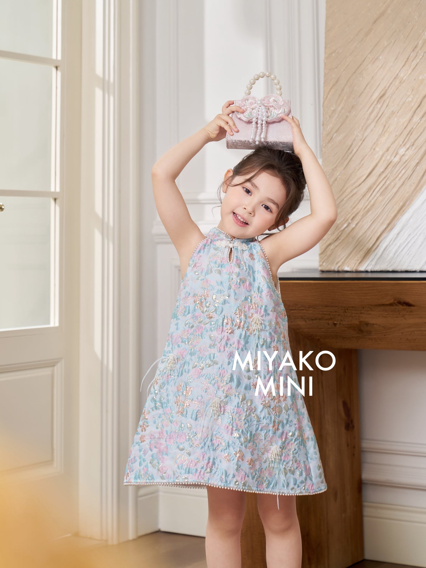 【情有独钟】Love Premium Girl Dress in Tiffany Blue 蒂芙尼小女孩连身裙