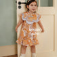 【家族荣耀】Glory Cheongsam Girl Dress in Orange 橘色小女孩连身裙